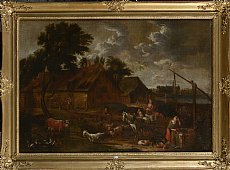 ROOS Philipp Peter dit ROSA da TIVOLI (1657 - 1706). Entourage de. 