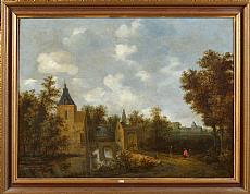 DECKER Cornelis Gerritsz (1618 - 1678). Attribué à. 