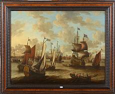 VAN DE VELDE Willem I (1611 - 1693). Attribué à. 