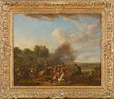 VAN HUCHTENBURG Jan (1647 - 1733). Attribué à. 