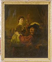 REMBRANDT (1606 - 1669). D'après. 
