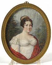 DECHATEAUBOURG Charles le Chevalier (c. 1765 - c. 1837). Attribué à. 