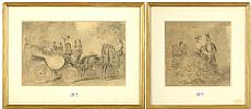 GUYS Constantin (1805 - 1892). Entourage de. 